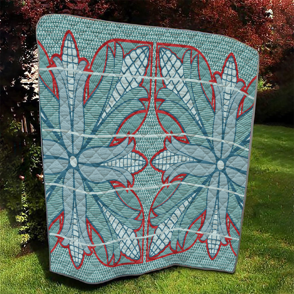 Turquoise Khotso Mojalefa Poone Quilt Basotho Khotso Blanket Inspired
