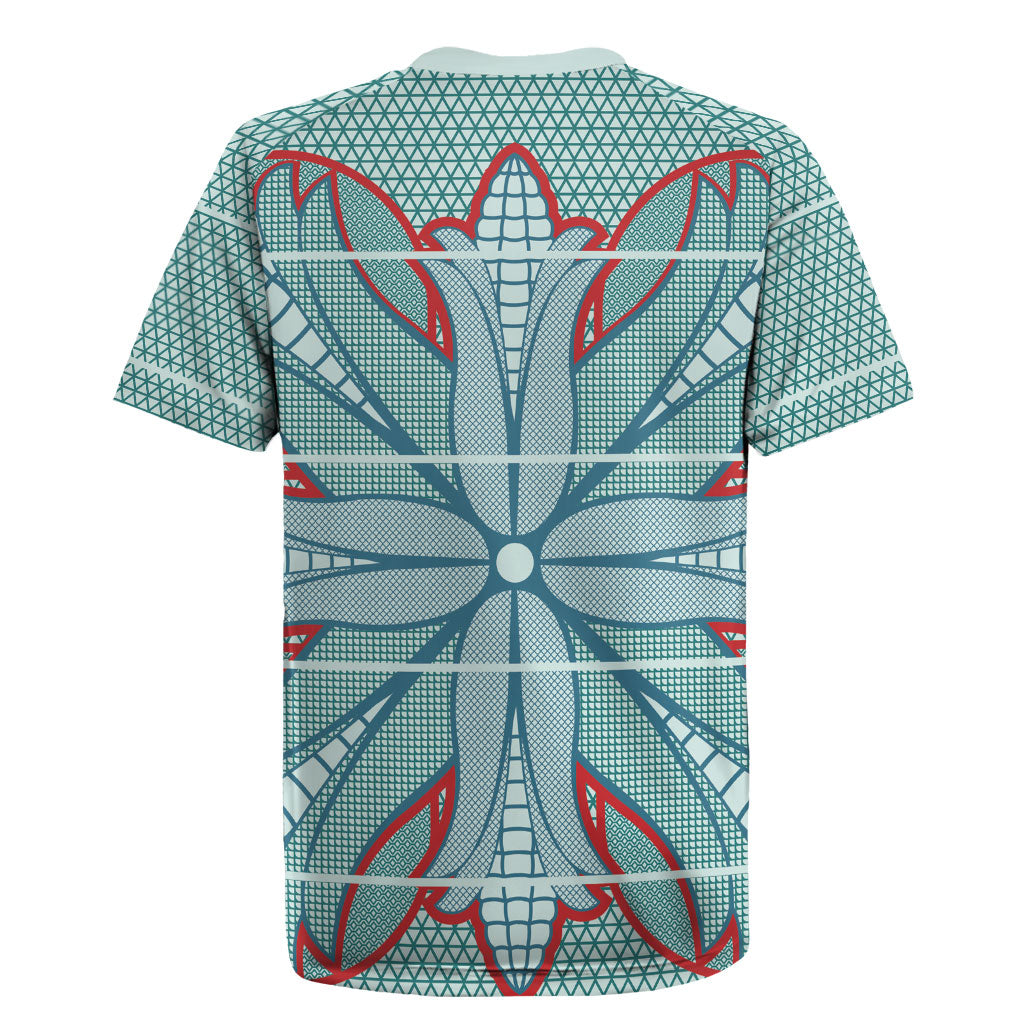 Turquoise Khotso Mojalefa Poone Rugby Jersey Basotho Khotso Blanket Inspired