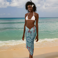 Turquoise Khotso Mojalefa Poone Sarong Basotho Khotso Blanket Inspired