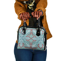 Turquoise Khotso Mojalefa Poone Shoulder Handbag Basotho Khotso Blanket Inspired