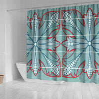 Turquoise Khotso Mojalefa Poone Shower Curtain Basotho Khotso Blanket Inspired