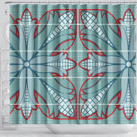 Turquoise Khotso Mojalefa Poone Shower Curtain Basotho Khotso Blanket Inspired