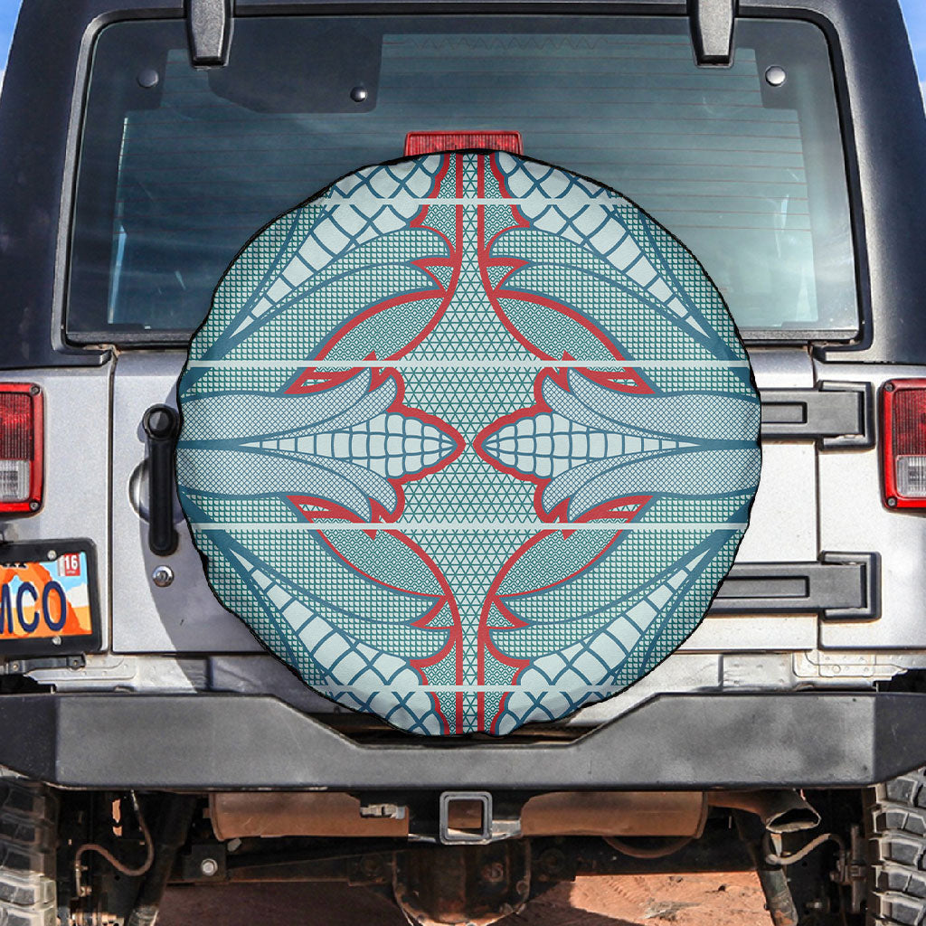 Turquoise Khotso Mojalefa Poone Spare Tire Cover Basotho Khotso Blanket Inspired