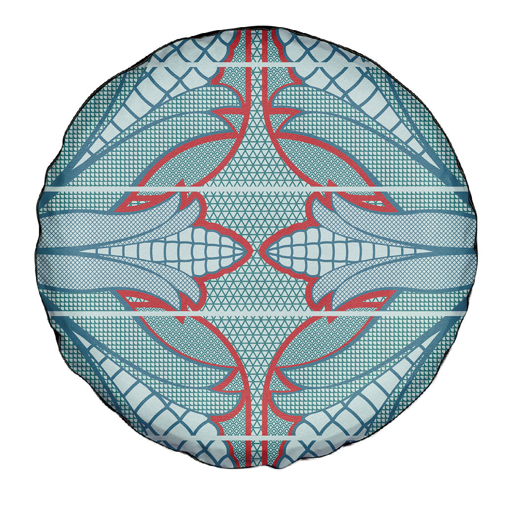 Turquoise Khotso Mojalefa Poone Spare Tire Cover Basotho Khotso Blanket Inspired