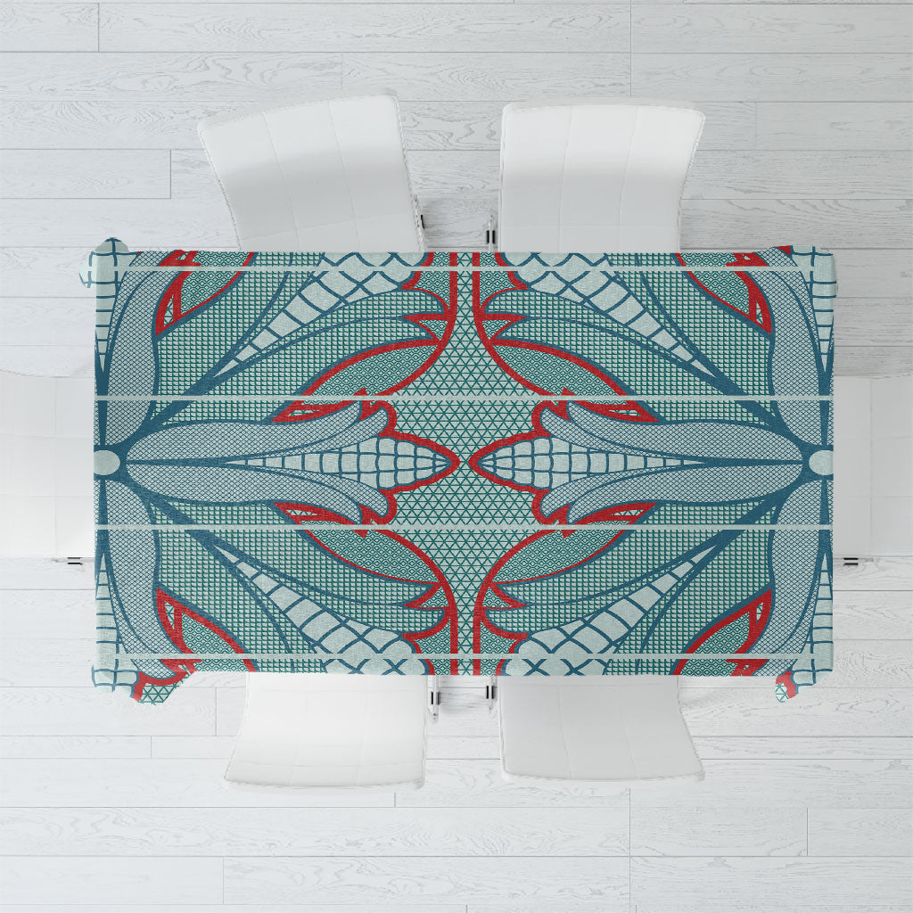 Turquoise Khotso Mojalefa Poone Tablecloth Basotho Khotso Blanket Inspired