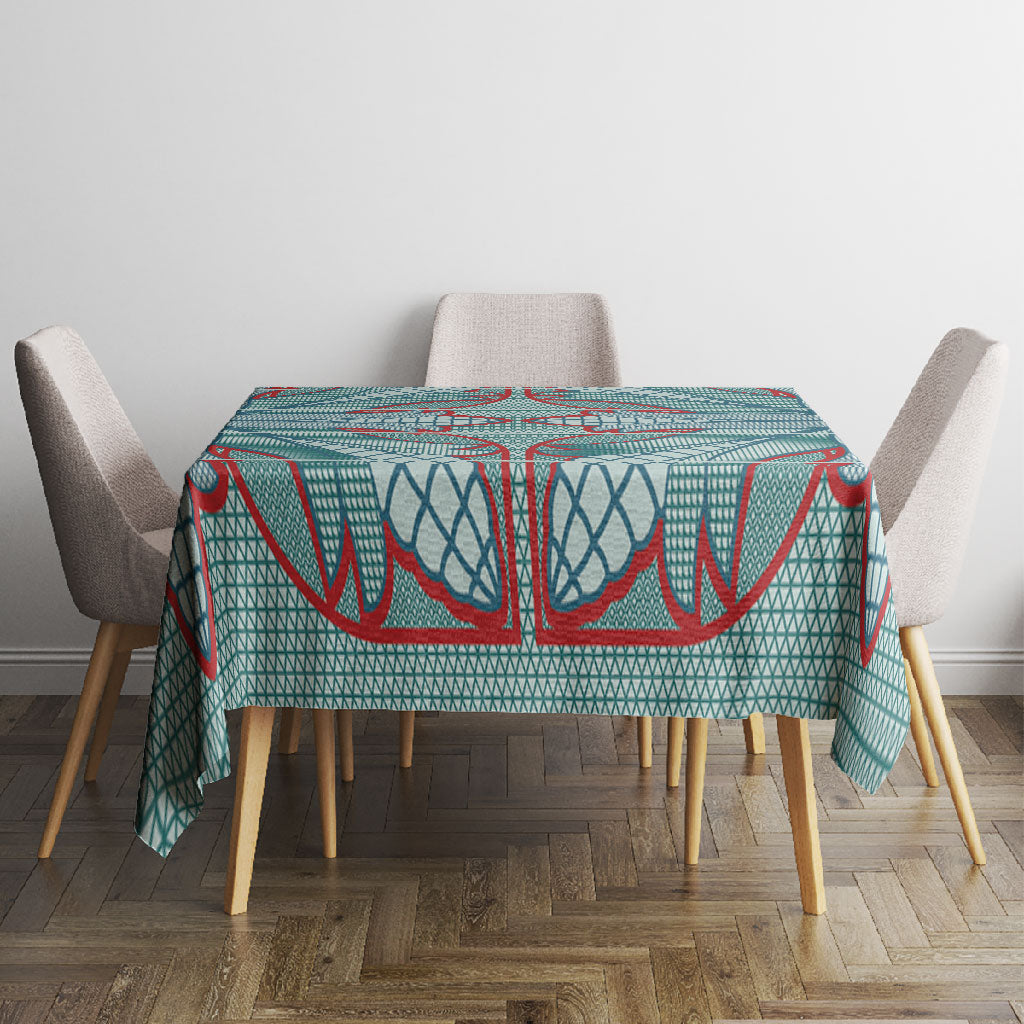 Turquoise Khotso Mojalefa Poone Tablecloth Basotho Khotso Blanket Inspired