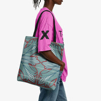 Turquoise Khotso Mojalefa Poone Tote Bag Basotho Khotso Blanket Inspired