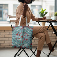 Turquoise Khotso Mojalefa Poone Tote Bag Basotho Khotso Blanket Inspired