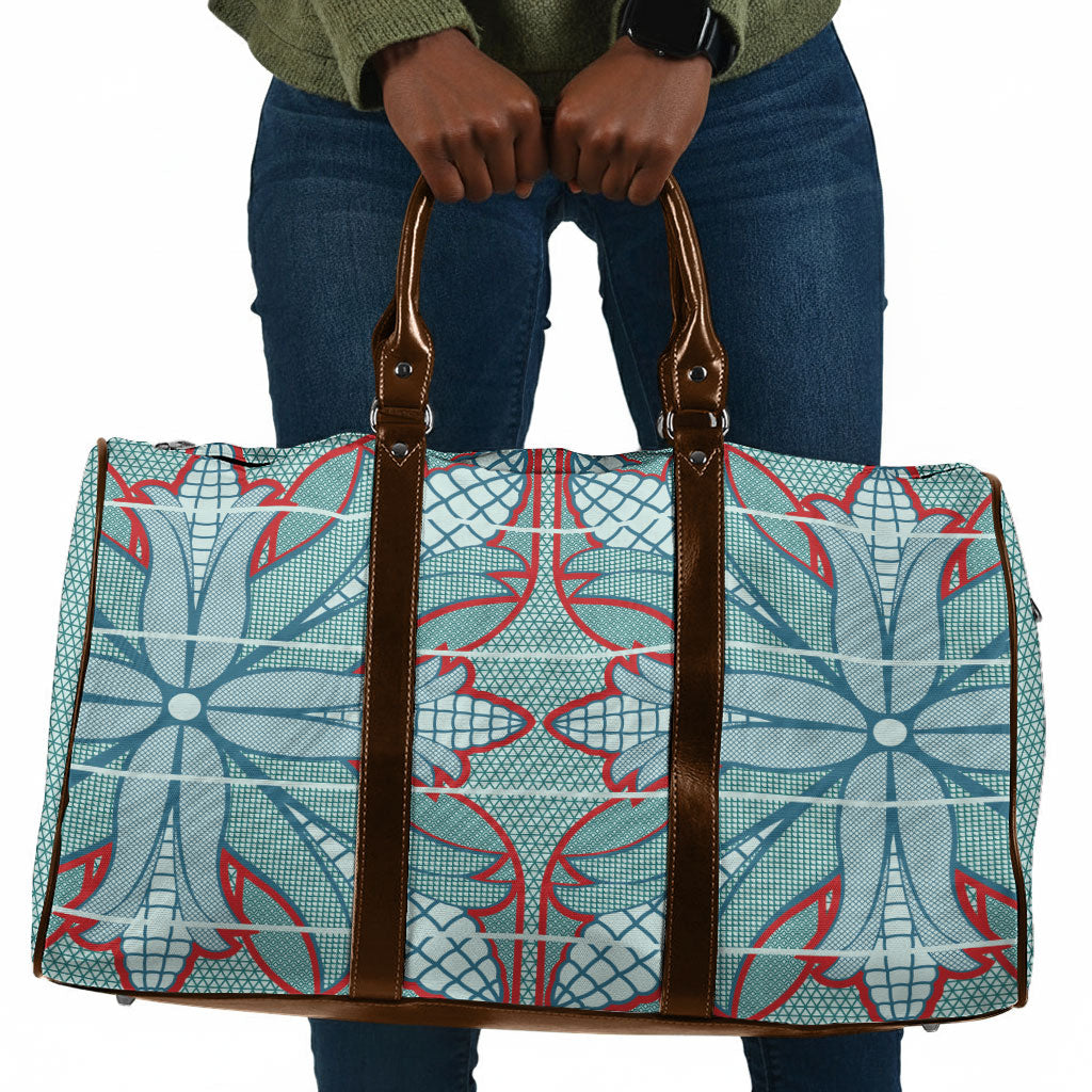 Turquoise Khotso Mojalefa Poone Travel Bag Basotho Khotso Blanket Inspired