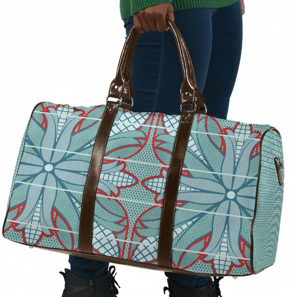 Turquoise Khotso Mojalefa Poone Travel Bag Basotho Khotso Blanket Inspired