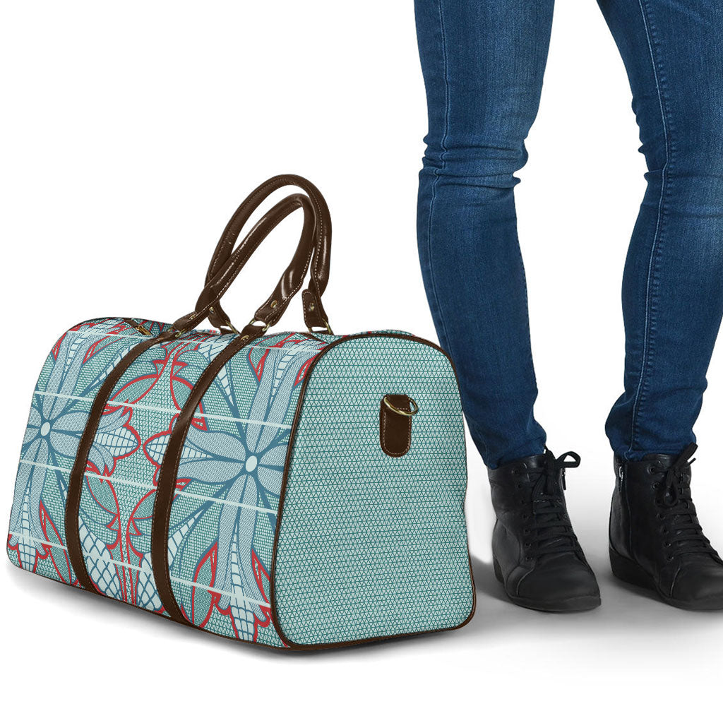 Turquoise Khotso Mojalefa Poone Travel Bag Basotho Khotso Blanket Inspired