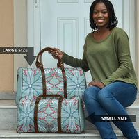 Turquoise Khotso Mojalefa Poone Travel Bag Basotho Khotso Blanket Inspired