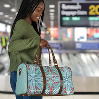 Turquoise Khotso Mojalefa Poone Travel Bag Basotho Khotso Blanket Inspired