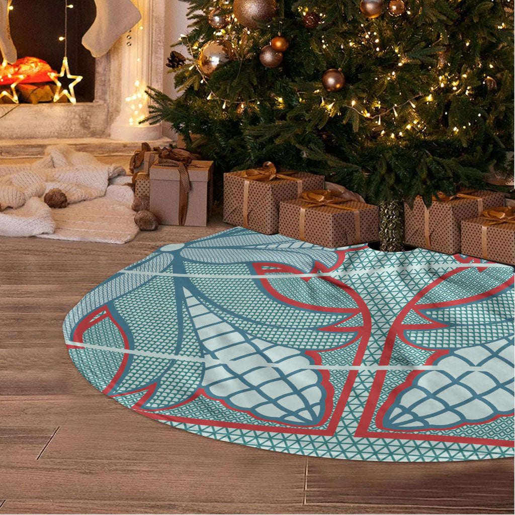 Turquoise Khotso Mojalefa Poone Tree Skirt Basotho Khotso Blanket Inspired