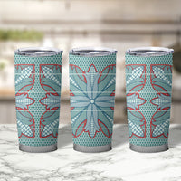 Turquoise Khotso Mojalefa Poone Tumbler Cup Basotho Khotso Blanket Inspired