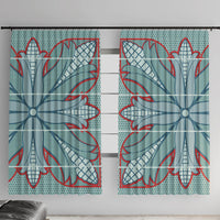 Turquoise Khotso Mojalefa Poone Window Curtain Basotho Khotso Blanket Inspired