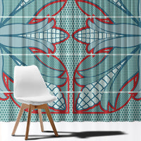 Turquoise Khotso Mojalefa Poone Window Curtain Basotho Khotso Blanket Inspired