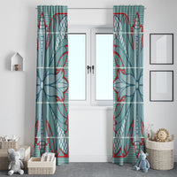 Turquoise Khotso Mojalefa Poone Window Curtain Basotho Khotso Blanket Inspired