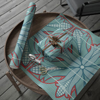 Turquoise Khotso Mojalefa Poone Wrapping Paper Basotho Khotso Blanket Inspired