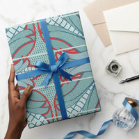 Turquoise Khotso Mojalefa Poone Wrapping Paper Basotho Khotso Blanket Inspired