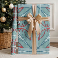 Turquoise Khotso Mojalefa Poone Wrapping Paper Basotho Khotso Blanket Inspired