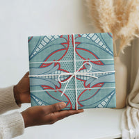 Turquoise Khotso Mojalefa Poone Wrapping Paper Basotho Khotso Blanket Inspired