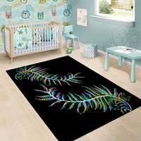 New Zealand Area Rug Aotearoa Silver Fern Mixed Papua Shell Green Vibe LT9 - Wonder Print Shop