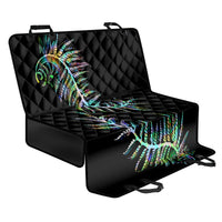 New Zealand Back Car Seat Cover Aotearoa Silver Fern Mixed Papua Shell Green Vibe LT9 - Wonder Print Shop