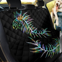 New Zealand Back Car Seat Cover Aotearoa Silver Fern Mixed Papua Shell Green Vibe LT9 - Wonder Print Shop