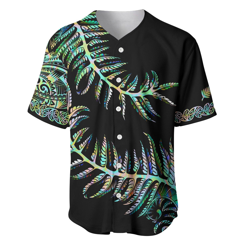 New Zealand Baseball Jersey Aotearoa Silver Fern Mixed Papua Shell Green Vibe LT9 - Wonder Print Shop