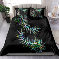 New Zealand Bedding Set Aotearoa Silver Fern Mixed Papua Shell Green Vibe LT9 - Wonder Print Shop