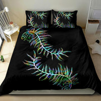 New Zealand Bedding Set Aotearoa Silver Fern Mixed Papua Shell Green Vibe LT9 - Wonder Print Shop