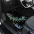New Zealand Car Mats Aotearoa Silver Fern Mixed Papua Shell Green Vibe LT9 - Wonder Print Shop