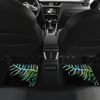 New Zealand Car Mats Aotearoa Silver Fern Mixed Papua Shell Green Vibe LT9 - Wonder Print Shop