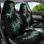 New Zealand Car Seat Cover Aotearoa Silver Fern Mixed Papua Shell Green Vibe LT9 - Wonder Print Shop
