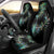 New Zealand Car Seat Cover Aotearoa Silver Fern Mixed Papua Shell Green Vibe LT9 - Wonder Print Shop