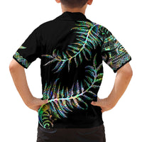 New Zealand Family Matching Long Sleeve Bodycon Dress and Hawaiian Shirt Aotearoa Silver Fern Mixed Papua Shell Green Vibe LT9 - Wonder Print Shop