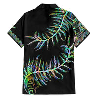 New Zealand Family Matching Off Shoulder Short Dress and Hawaiian Shirt Aotearoa Silver Fern Mixed Papua Shell Green Vibe LT9 - Wonder Print Shop