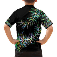 New Zealand Family Matching Short Sleeve Bodycon Dress and Hawaiian Shirt Aotearoa Silver Fern Mixed Papua Shell Green Vibe - Wonder Print Shop