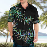 New Zealand Hawaiian Shirt Aotearoa Silver Fern Mixed Papua Shell Green Vibe - Wonder Print Shop
