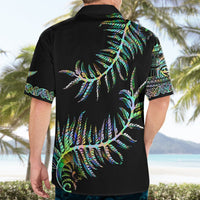 New Zealand Hawaiian Shirt Aotearoa Silver Fern Mixed Papua Shell Green Vibe - Wonder Print Shop
