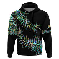 New Zealand Hoodie Aotearoa Silver Fern Mixed Papua Shell Green Vibe - Wonder Print Shop