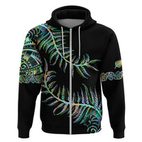 New Zealand Hoodie Aotearoa Silver Fern Mixed Papua Shell Green Vibe - Wonder Print Shop
