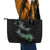 New Zealand Leather Tote Bag Aotearoa Silver Fern Mixed Papua Shell Green Vibe - Wonder Print Shop