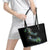 New Zealand Leather Tote Bag Aotearoa Silver Fern Mixed Papua Shell Green Vibe - Wonder Print Shop