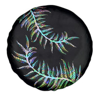 New Zealand Spare Tire Cover Aotearoa Silver Fern Mixed Papua Shell Green Vibe - Wonder Print Shop