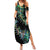 New Zealand Summer Maxi Dress Aotearoa Silver Fern Mixed Papua Shell Green Vibe - Wonder Print Shop