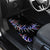 New Zealand Car Mats Aotearoa Silver Fern Mixed Papua Shell Purple Vibe LT9 - Wonder Print Shop