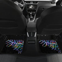 New Zealand Car Mats Aotearoa Silver Fern Mixed Papua Shell Purple Vibe LT9 - Wonder Print Shop