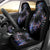 New Zealand Car Seat Cover Aotearoa Silver Fern Mixed Papua Shell Purple Vibe LT9 - Wonder Print Shop